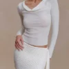 Terrymae Crochet Mini Skirt – White Terrymae Crochet Mini Skirt – White