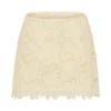 Tessa Broderie Mini Skirt – Lemon