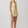 Tessa Broderie Mini Skirt – Lemon