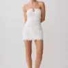 Tessa Broderie Mini Skirt – White