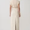 Thalia Croc Faux Leather Midi Skirt – Ivory Thalia Croc Faux Leather Midi Skirt – Ivory