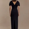 Thelma Bardot Maxi Dress – Black