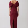 Thelma Bardot Maxi Dress – Wine Thelma Bardot Maxi Dress – Wine