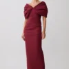 Thelma Bardot Maxi Dress – Wine Thelma Bardot Maxi Dress – Wine