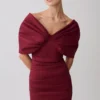 Thelma Bardot Maxi Dress – Wine Thelma Bardot Maxi Dress – Wine