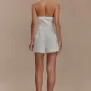 Tiara Halter Neck Suiting Top – White Tiara Halter Neck Suiting Top – White