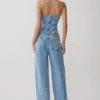Roy Mid Rise Wide Leg Denim Jeans – Classic Blue Roy Mid Rise Wide Leg Denim Jeans – Classic Blue