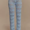 Trena Crochet Knit Pants – Sky Blue