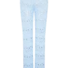 Trena Crochet Knit Pants – Sky Blue