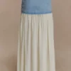 Tully Chiffon Denim Maxi Skirt – 80’S Blue Tully Chiffon Denim Maxi Skirt – 80’S Blue