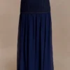 Tully Chiffon Denim Maxi Skirt – Indigo Blue Tully Chiffon Denim Maxi Skirt – Indigo Blue