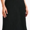 Twyla Pleated Suiting Maxi Skirt – Black