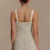 Vanessa Hand Crochet Pearl Mini Dress – Ivory