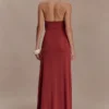 Veda Slinky Halter Maxi Dress – Russet Veda Slinky Halter Maxi Dress – Russet