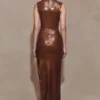 Veronica Sequin Midi Dress – Chocolate Veronica Sequin Midi Dress – Chocolate