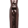 Veronica Sequin Midi Dress – Chocolate Veronica Sequin Midi Dress – Chocolate