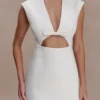 Victoria Cut Out Suiting Mini Dress – Ivory Victoria Cut Out Suiting Mini Dress – Ivory