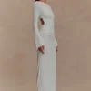 Vienna Slinky Cut Out Maxi Dress – White Vienna Slinky Cut Out Maxi Dress – White