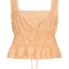 Vivian Embroidered Sleeveless Top – Orange