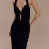 Vivianne Low Neck Maxi Dress – Black Vivianne Low Neck Maxi Dress – Black
