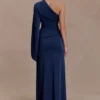 Vivica Slinky One Shoulder Top – Midnight Navy