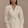 Wesley Structured Blazer – Buttercream