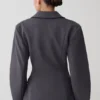 Wesley Structured Blazer – Charcoal Shadow