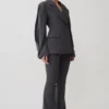 Wesley Structured Blazer – Charcoal Shadow