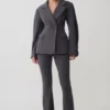 Wesley Structured Blazer – Charcoal Shadow