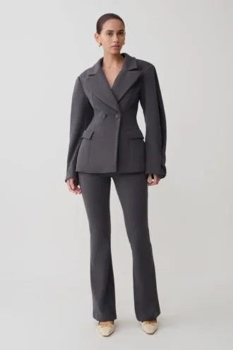 Marion Fit And Flare Pant – Charcoal Shadow