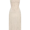 Willa Gathered Mesh Midi Dress – Polka Dot Willa Gathered Mesh Midi Dress – Polka Dot