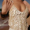 Willow Mother Of Pearl Halter Top – Pearl