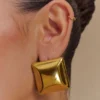 Wilma Square Earrings – Gold Wilma Square Earrings – Gold
