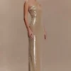 Winston Strapless Sequin Maxi Dress – Taupe Winston Strapless Sequin Maxi Dress – Taupe
