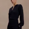 Xaden Wool Mix Knit Mini Dress – Black Xaden Wool Mix Knit Mini Dress – Black