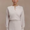Xaden Wool Mix Knit Mini Dress – Oat Marle Xaden Wool Mix Knit Mini Dress – Oat Marle