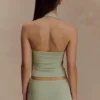 Xanthia Knit Halter Top – Pastel Green Xanthia Knit Halter Top – Pastel Green