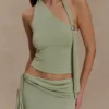 Xanthia Knit Halter Top – Pastel Green Xanthia Knit Halter Top – Pastel Green