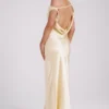 Yvette Slip Maxi Dress With Asymmetrical Hem – Butter Yvette Slip Maxi Dress With Asymmetrical Hem – Butter