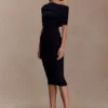 Zandie Cashmere Blend Knit Midi Dress – Black Zandie Cashmere Blend Knit Midi Dress – Black
