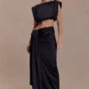 Zendaya Silk Midi Skirt – Black Zendaya Silk Midi Skirt – Black