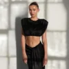 Zendaya Silk Midi Skirt – Black Zendaya Silk Midi Skirt – Black