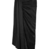 Zendaya Silk Midi Skirt – Black Zendaya Silk Midi Skirt – Black