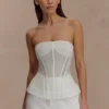 Zoe Structured Corset – White